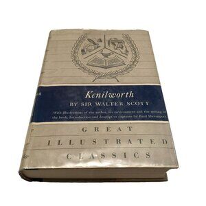 KENILWORTH BOOK BY SIR WALTER SCOTT HARDBACK DODD MEAD & CO 1956 ex library book